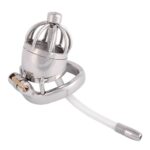 Third side view of Medical Grade Stainless Steel Chastity Device