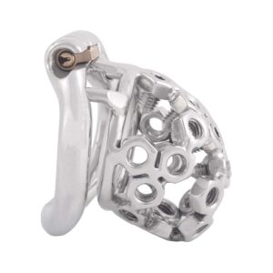 Bolted Male Chastity Device with Spikes