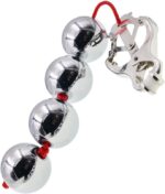 Weighted Steel Nipple Clamps with Swinging Balls for BDSM Pressure
