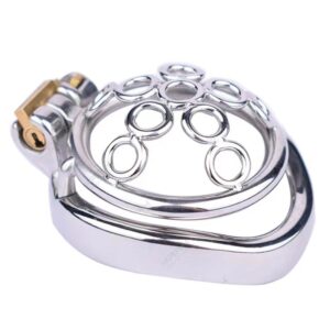 Sissy Metal Welded Circle Chastity Cage