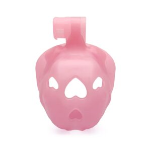 Lightweight Resin Pink Sissy Chastity Cage for BDSM Beginner