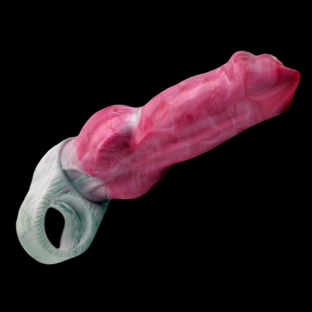 Knoted Dog Dildo Sleeve for Animal Roleplay & G-Spot Enhancement
