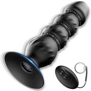 Large Suction Anal Plug with Remote & 10 Modes for Intense Play