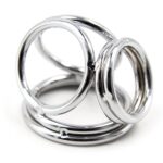 Long-Term Stainless Cock Ring with Split Erection Control Design
