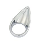 kinksterhub Unique shaped aluminum cock ring set in three sizes.