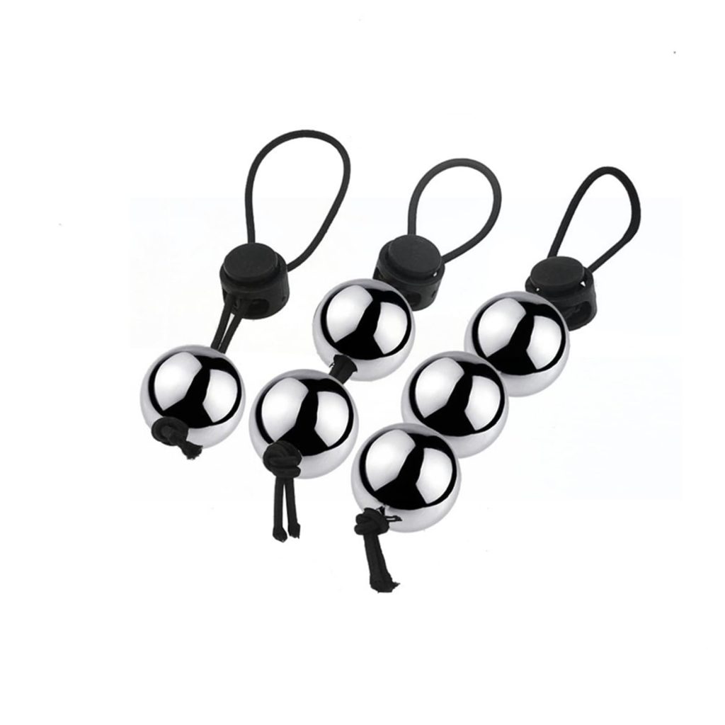 Adjustable Metal Beads Ball Stretcher for Enhanced Pleasure