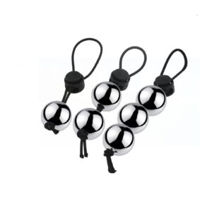 Adjustable Metal Beads Ball Stretcher for Enhanced Pleasure