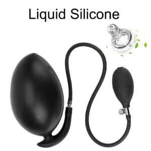 Inflatable Silicone Butt Plug for Deep Prostate Training & Control