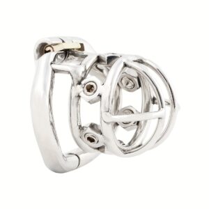 Stainless Steel Chastity Cage with Comfort Fit & Stealth Lock