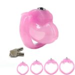 Pink Resin Chastity Cage Product Accessories Display