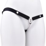 Compact Flat Chastity Device with Belt for Daily BDSM Obedience
