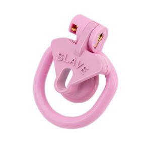 Positive bevel display Pink Negative Chastity Cage