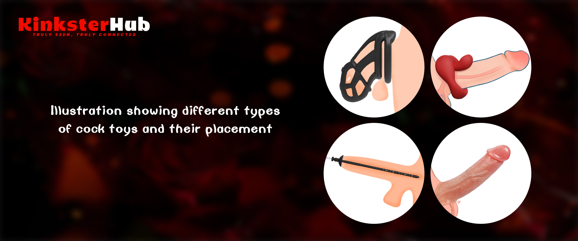 llusfration showing different fypesof cock foys and their placement