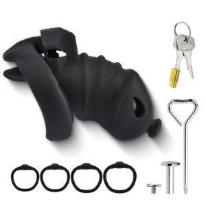 Fish Mouth Silicone Chastity Cage