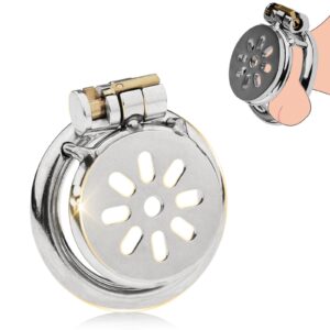 Flat Stainless Steel Chastity Cage(45MM Ring)