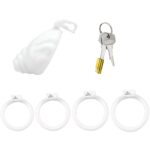 Shell-Shaped Resin Chastity Cage