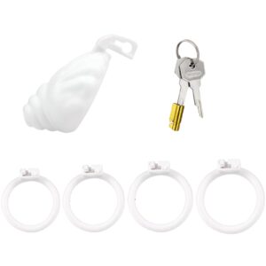 Shell-Shaped Resin Chastity Cage
