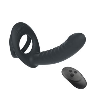 10-Mode Double Penetration Dildo with Cock Ring for Role Play