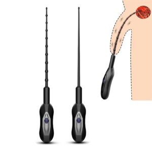 Silicone Penis Vibrator Dilator 10 Modes for Urethral Sensation (Type B)