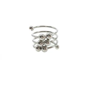 Metal Penis Ring 35mm with 8 Beads for Prostate Stimulation & Delay