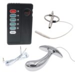 Extreme E-Stim Anal Plug Set Stainless Steel Sounds for Men's Pleasure